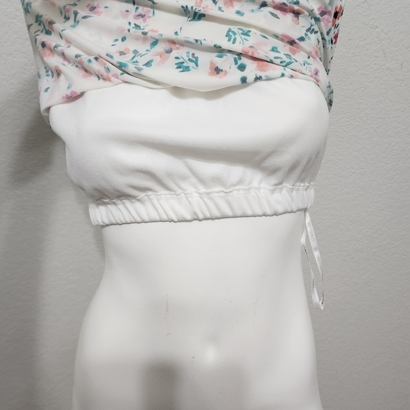 NWT Calvin Klein White Floral Tank Top Size S - Picture 4 of 12